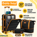 Kit de Viaje IMIOMO – 3 Piezas: Valija 20” + Bolsa de Lona + Neceser