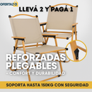 KIT DE 2 SILLAS REFORZADAS PLEGABLES – CONFORT Y DURABILIDAD