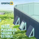 PISCINA PLEGABLE NO INFLABLE DE PLÁSTICO DURO PARA NIÑOS Y ADULTOS