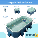 PISCINA PLEGABLE NO INFLABLE DE PLÁSTICO DURO PARA NIÑOS Y ADULTOS
